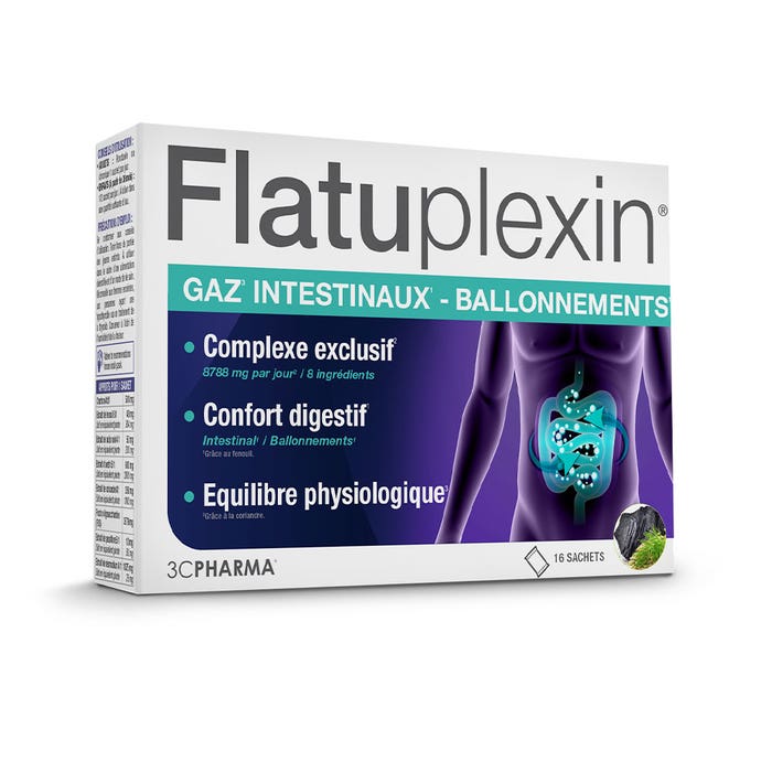 3C Pharma Flatuplexin x16 Bustine di polvere