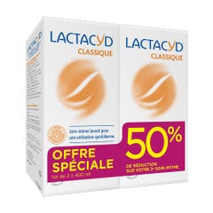 Lactacyd Set di prodotti per la pulizia intima quotidiana 2x400ml