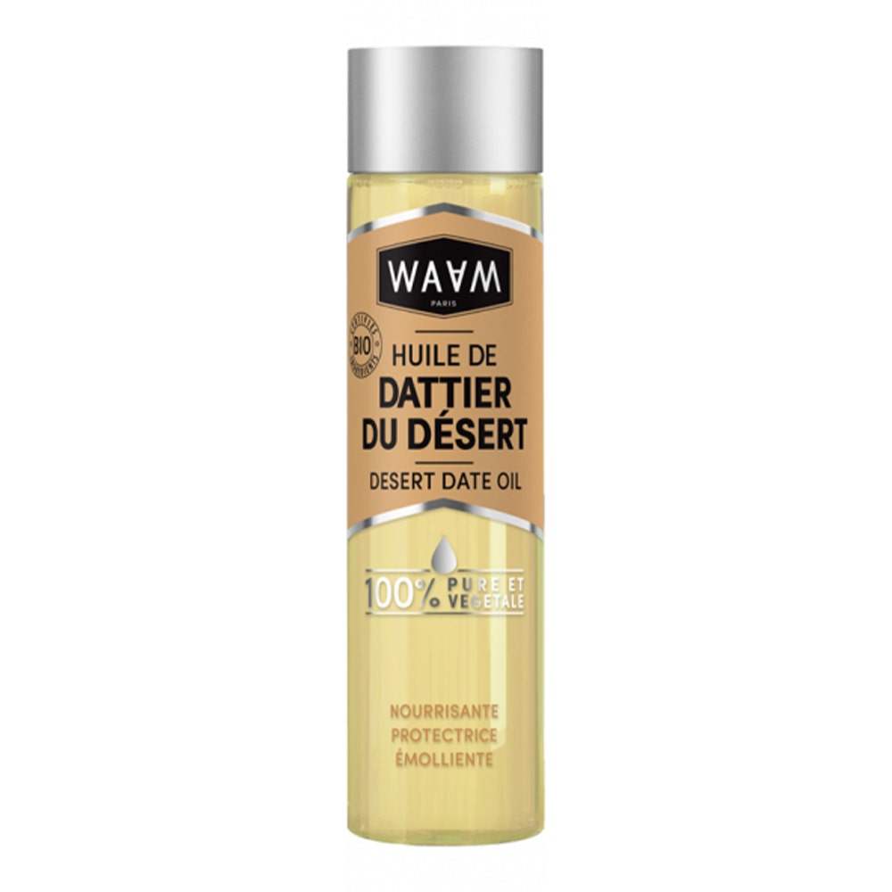 Waam Olio Vegetale Huile Végétale de Dattier du Désert Bio 100ml