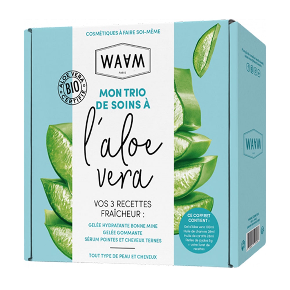 Waam Il mio trio di cure all'aloe vera biologica