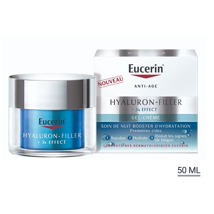 Eucerin Hyaluron-Filler + 3x Effect Trattamento notte Boost d'idratazione 50ml