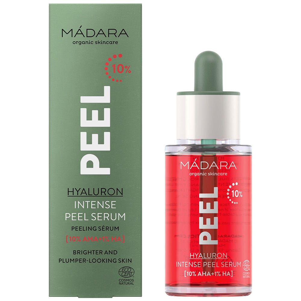 MÁDARA organic skincare Peel Siero effetto peeling intenso Aha + ha 30ml