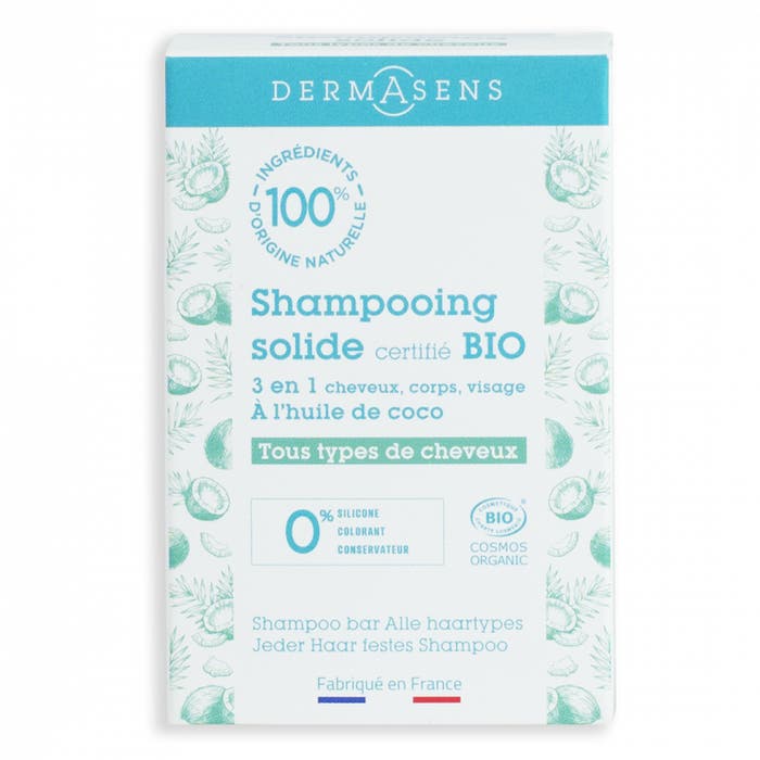 Dermasens Shampoo solido biologico Pour tous les types de capelles 60g