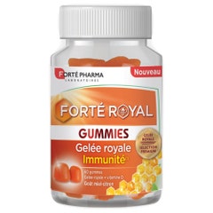 Forté Pharma Forté Royal Pappa Reale Difese immunitarie Gusto Limone-Miele Dai 3 anni 60 Caramelle gommose