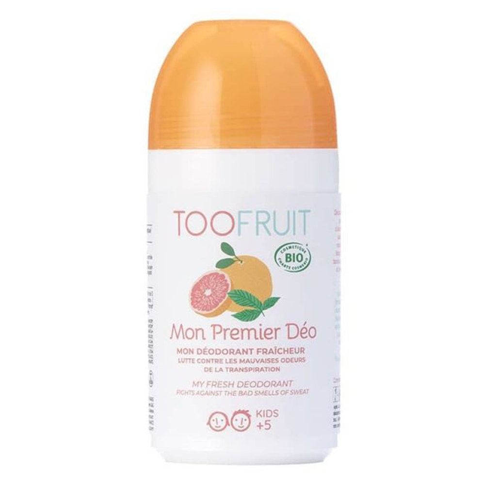 Toofruit Il mio primo deodorante Deodorante per pelli sensibili al pompelmo e alla menta 50ML