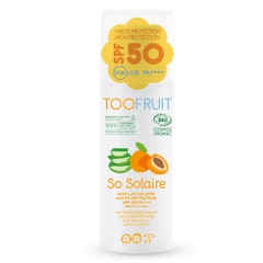 Toofruit So Solaire Fattore di protezione elevato 50 - Fluido non oleoso Albicocca - Aloe vera 100ML