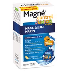 Nutreov Magnécontrol Magnesio marino per Junior e Adulti Goût orange 60 compresse