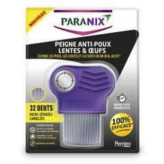 Paranix Pettine in metallo contro pidocchi, lendini e uova x1