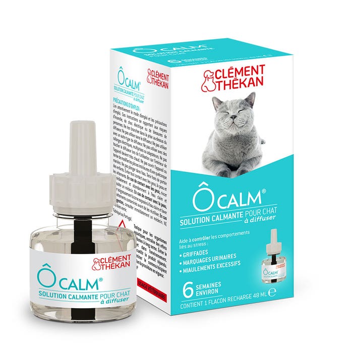Clement-Thekan Ôcalm Ôcalm Soluzione calmante per i Gatti 1 flacone di ricarica da 48 ml
