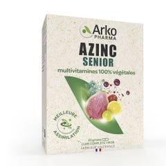 Arkopharma Azinc Senior Multivitamines 100% végétales 60 Gélules