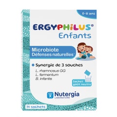 Nutergia Ergyphilus Microbiota del bambino Gusto neutro 14 Bustine