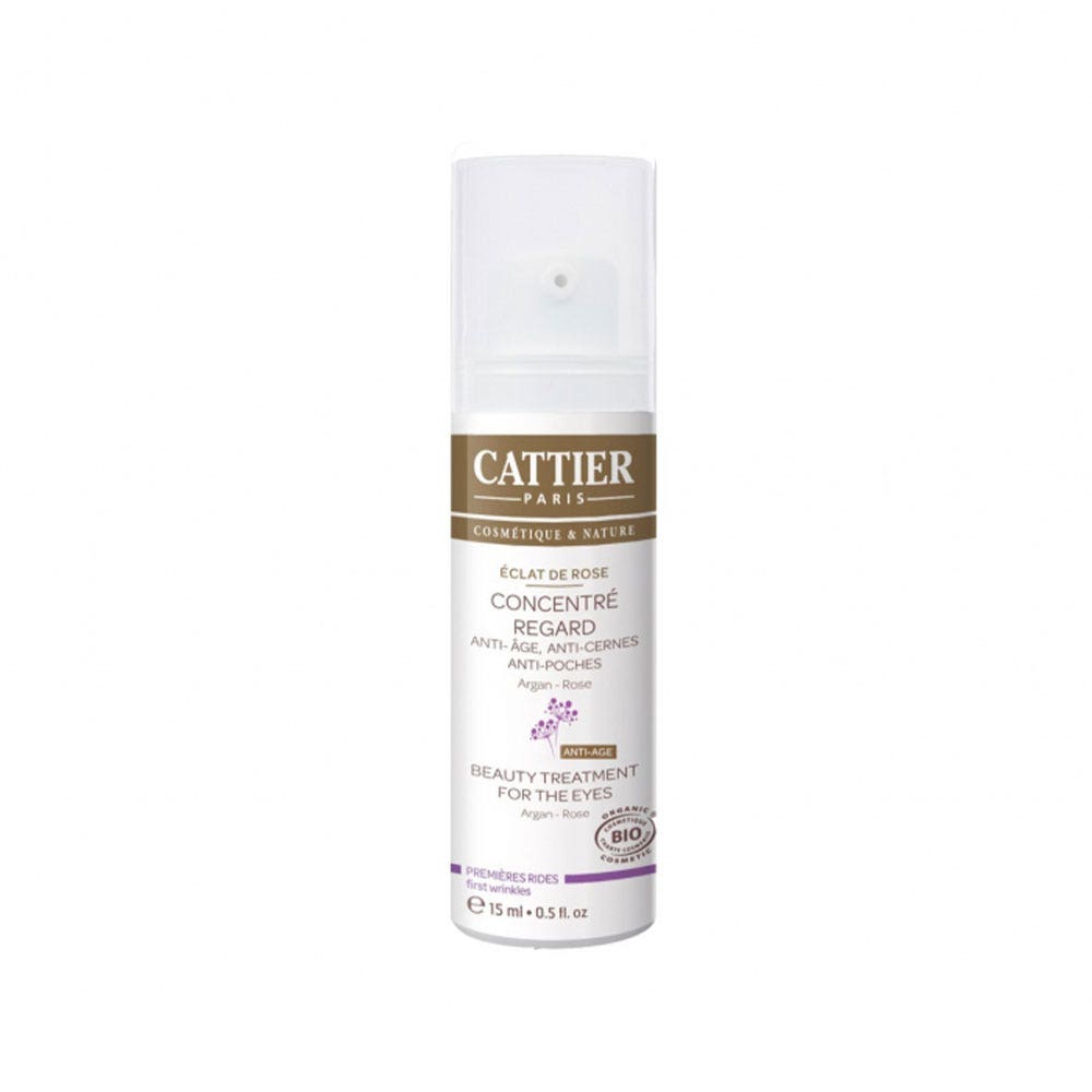 Cattier Eclat De Rose Concentre Regard Anti Age Bio 15ml