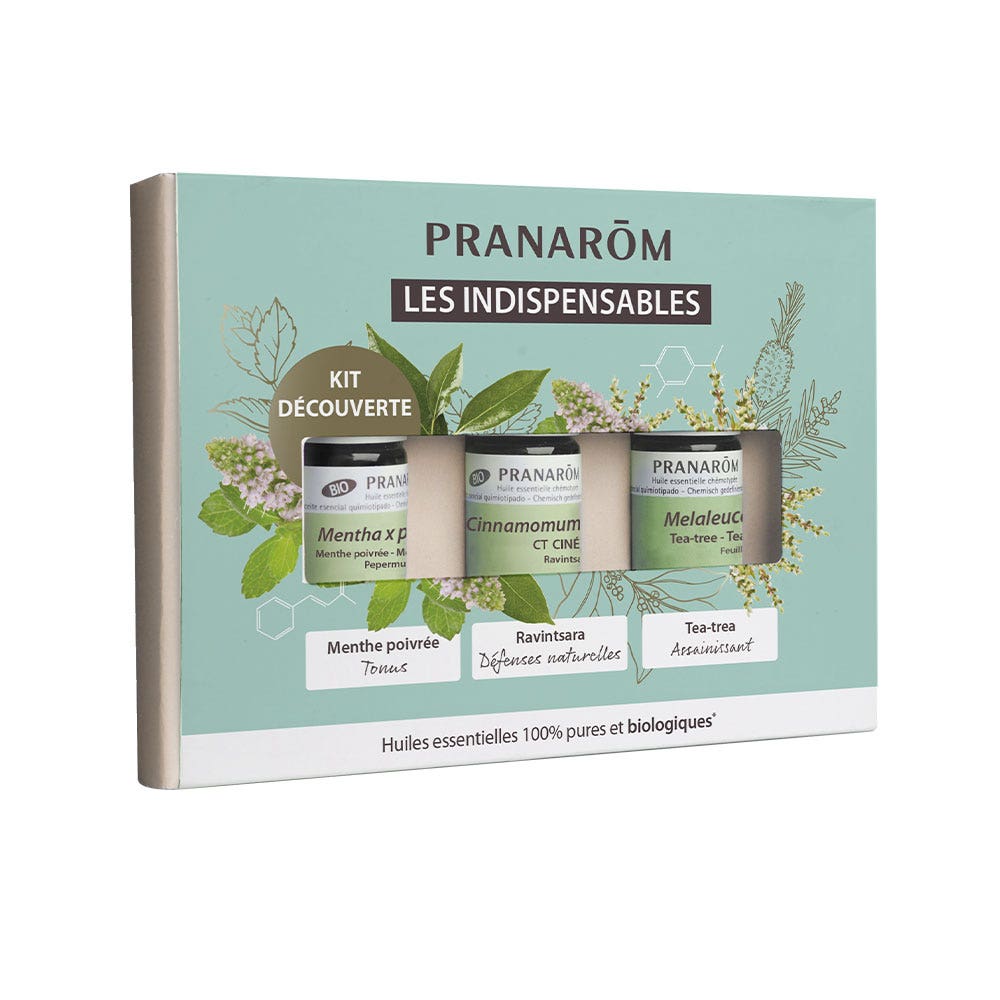 Pranarôm Kit scoperta gli essenziali bio 3 x 5 ml