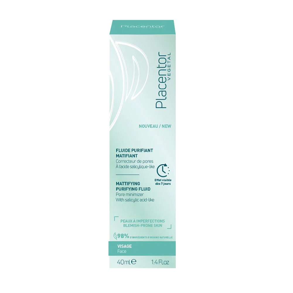 Placentor Végétal Fluido purificante e opacizzante Pelle con tendenza alle macchie 40 ml