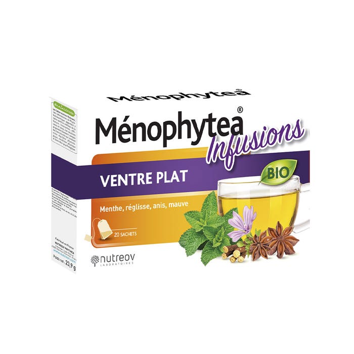 Ménophytea Menophytea Infuso biologico per la pancia piatta 20 bustine