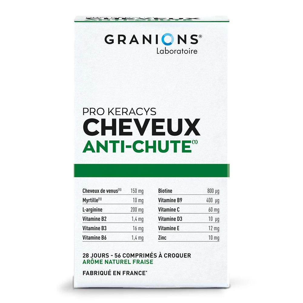 Granions Pro Keracys Controllo della perdita di capelli 56 compresse masticabili