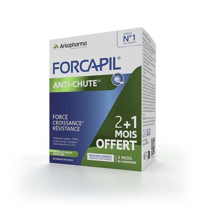 Arkopharma Forcapil Anticaduta 2 + 1 mese gratis 90 Compresse
