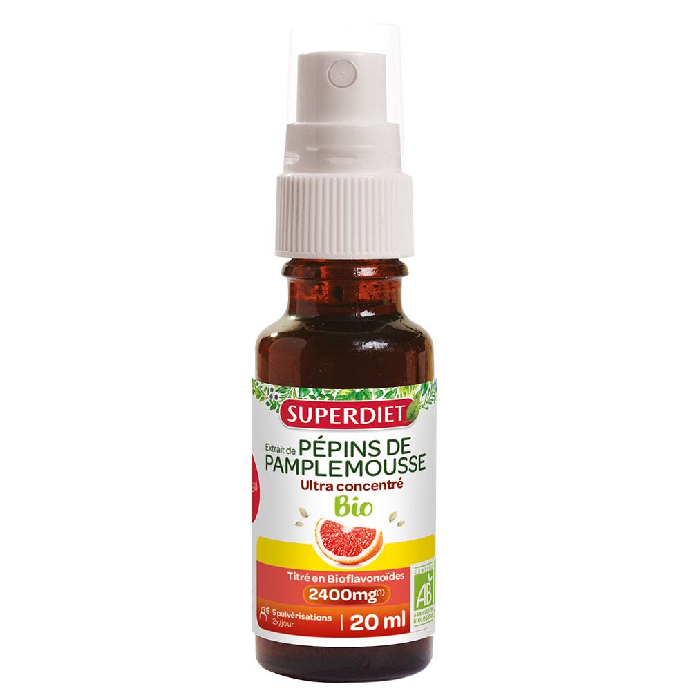 Superdiet Estratto di semi di pompelmo biologico 20ml