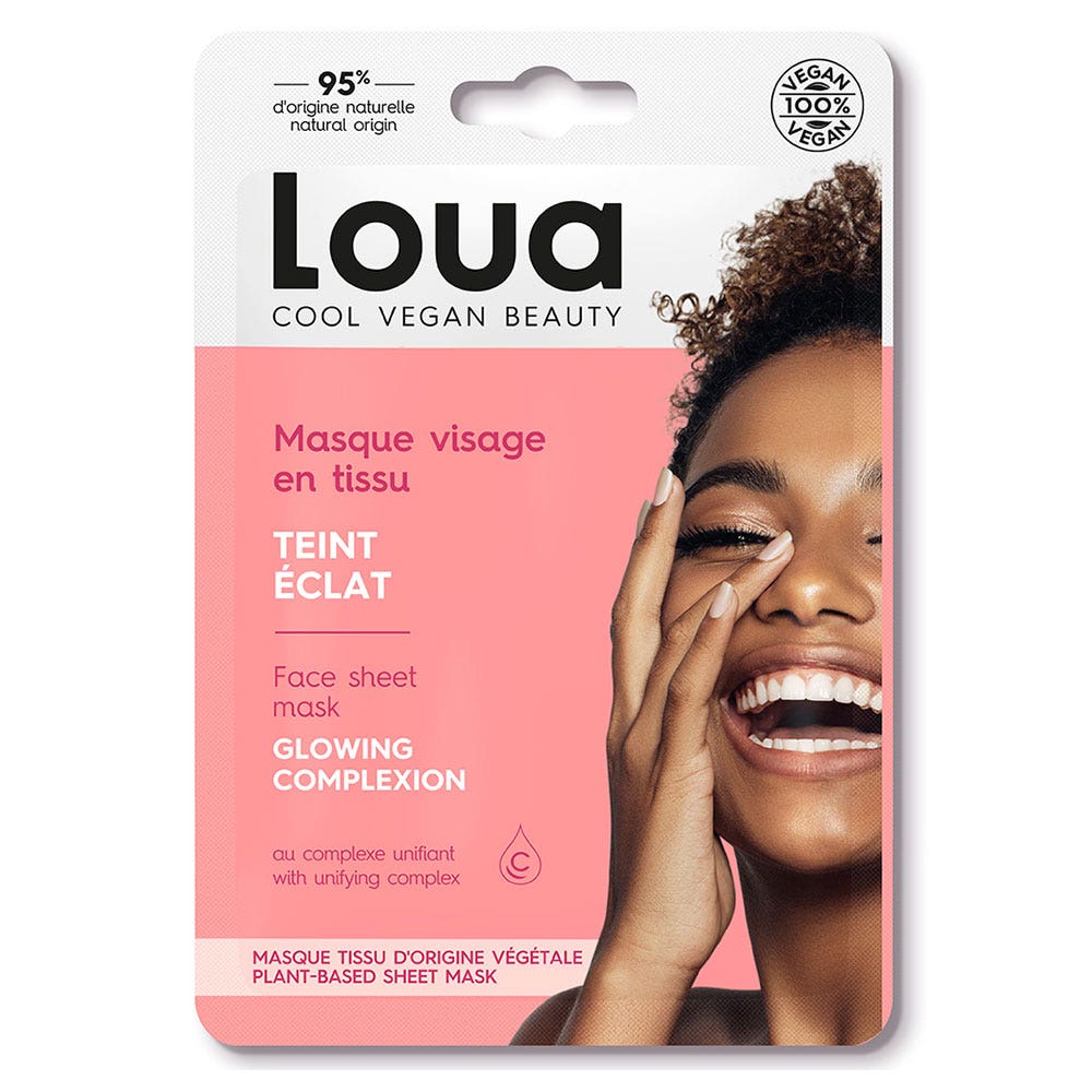 Loua Maschera di panno per il viso Luminosità pelle spenta 1 unità