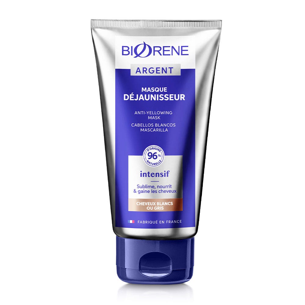 Biorène Argento Maschera dejaunizzante Capelli grigi e Blanc 150 ml