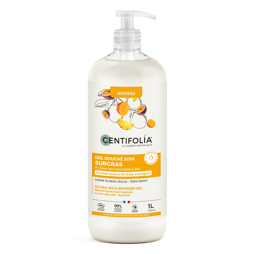 Centifolia Gel Doccia ai Frutti Esotici Biologici Surgras 1l