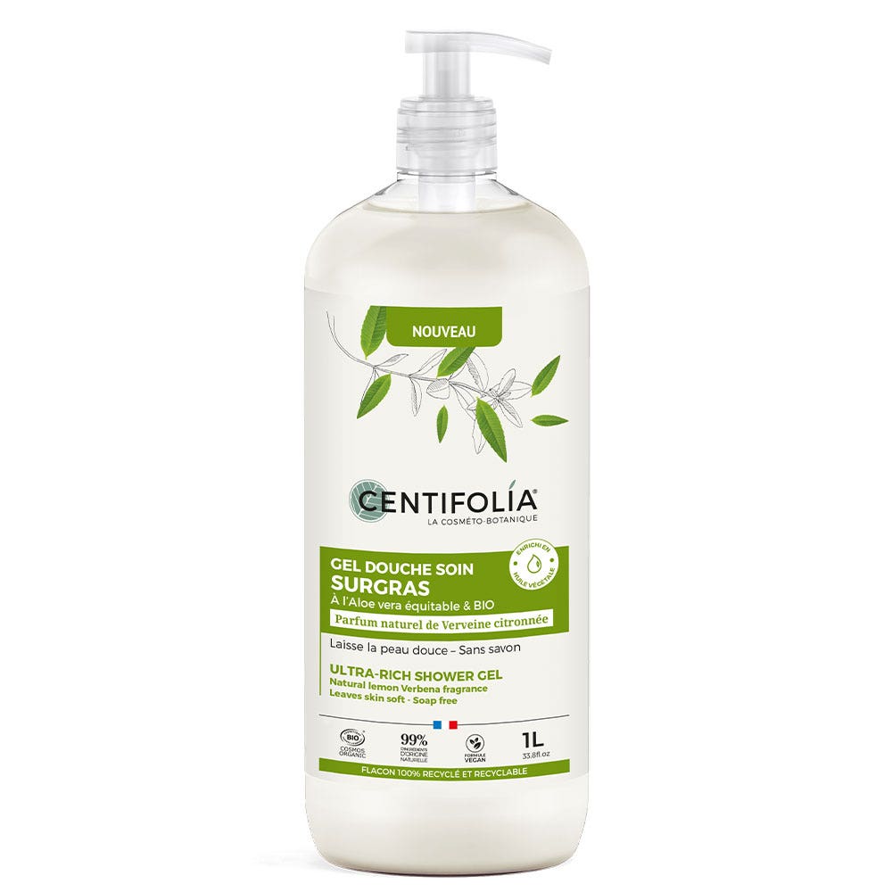 Centifolia Gel doccia supergrasso al limone Verbena Bio 1l
