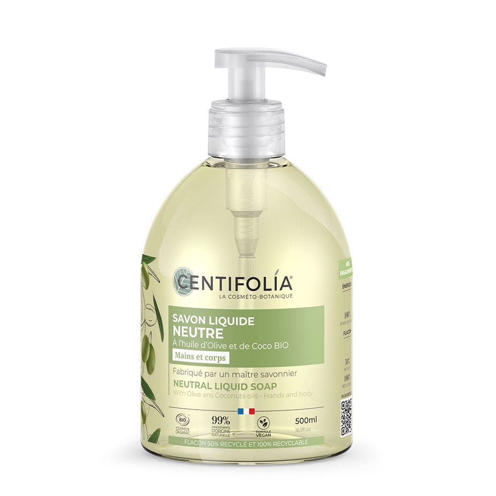 Centifolia Neutre Sapone liquido all'olio di oliva e di cocco 500ml