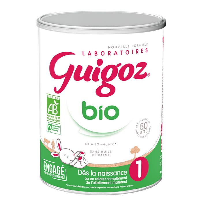 Latte in polvere biologico 1 800g Dalla nascita a 6 mesi Guigoz