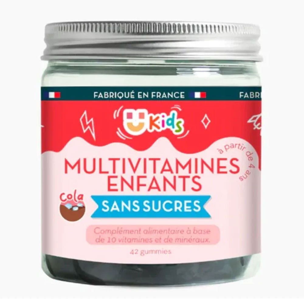 Les Miraculeux Gomme Multivitaminiche Bambino senza zucchero Cola x42 Gomme