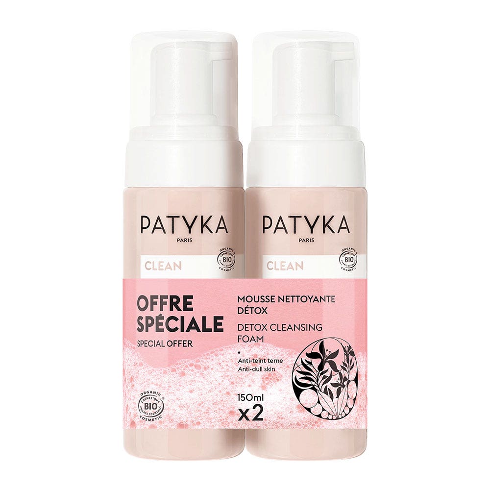 Patyka Clean Schiuma detergente Bio Detox 2x150ml
