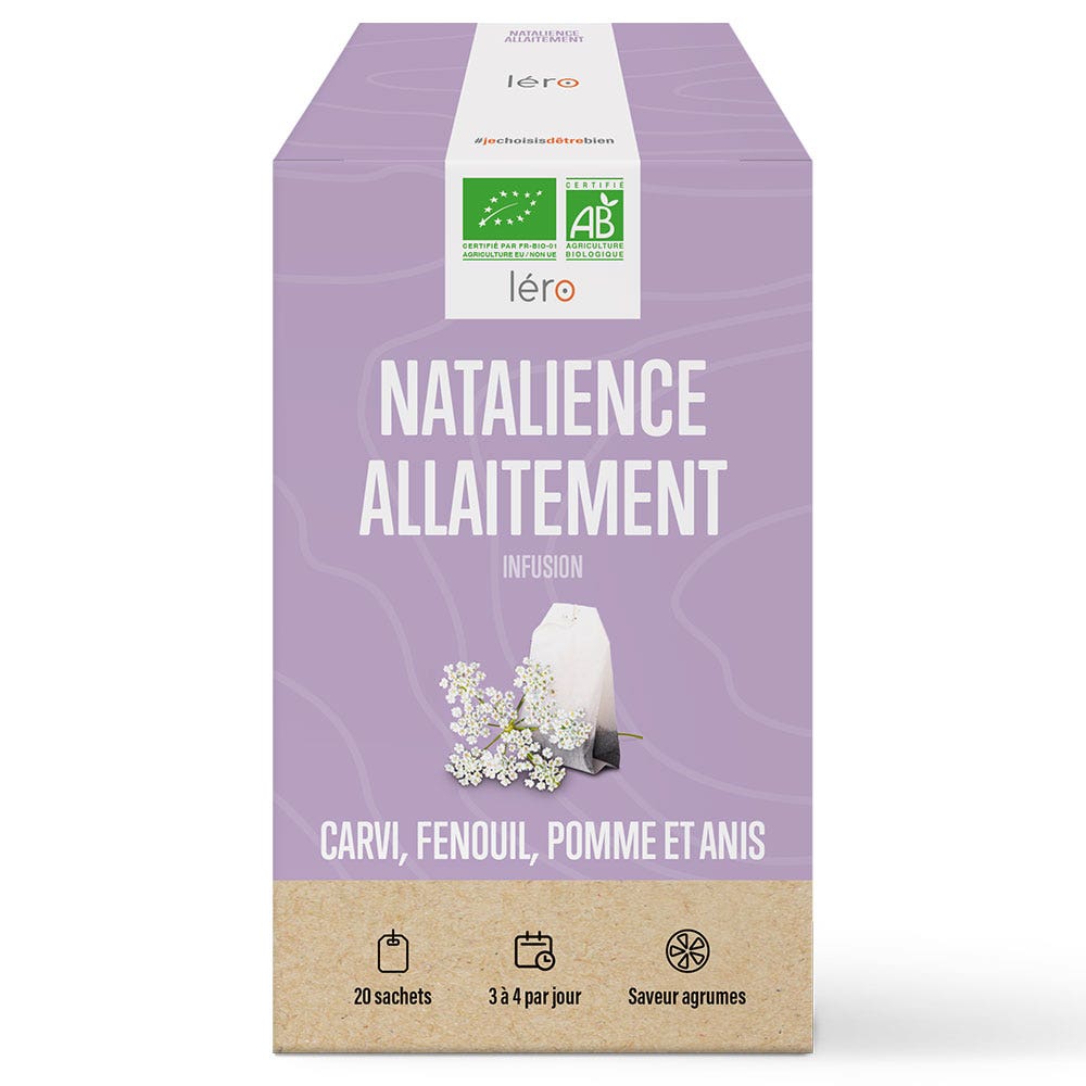 Lero Natalience Infuso biologico per l'allattamento gusto agli agrumi 20 bustine