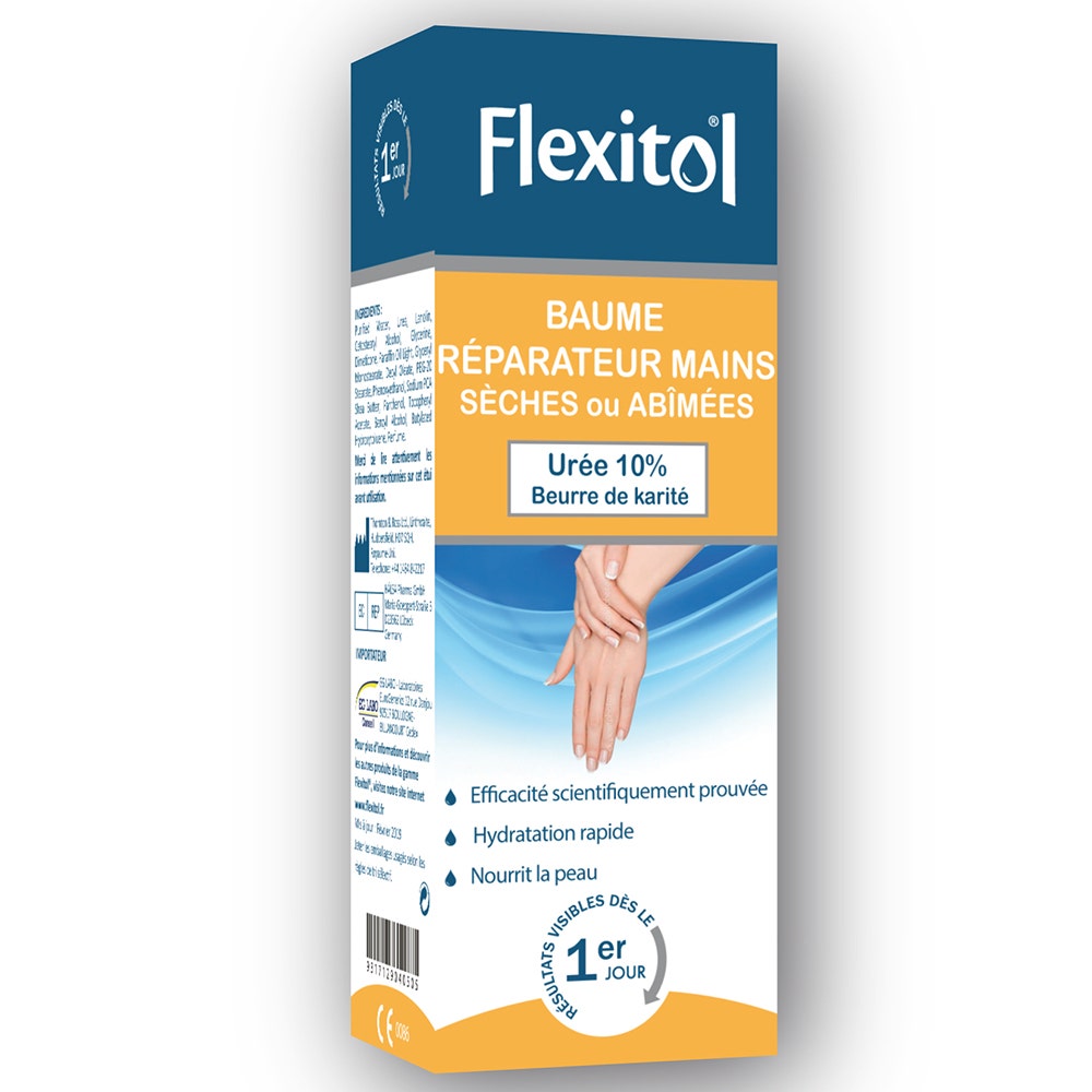 Flexitol Balsamo per la riparazione delle mani secche o danneggiate con 10% di urea 56g