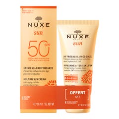 Nuxe Sun Sun Crema Deliziosa Alta protezione SPF 50 + Latte Fresco doposole Offerto