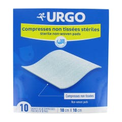 Urgo Compresse sterili in tessuto non tessuto 10cmx10cm Scatola da 10