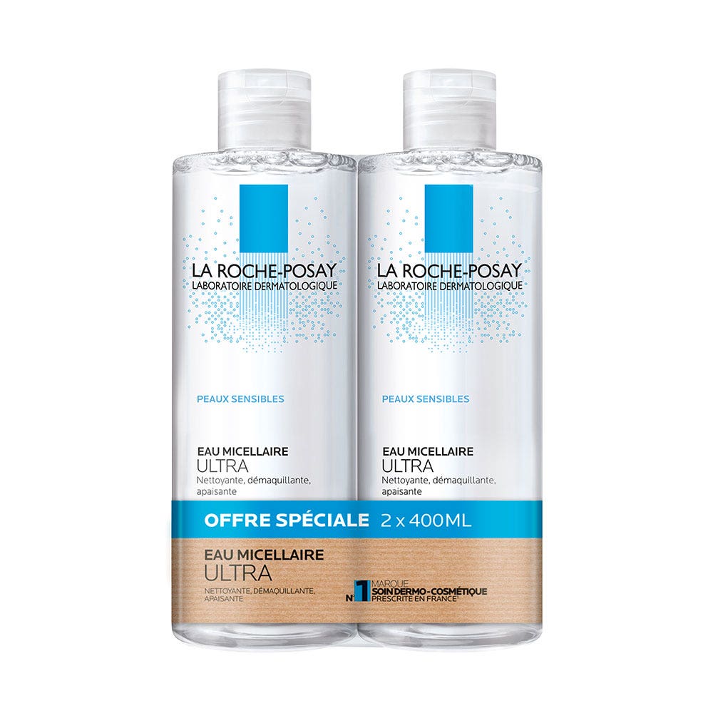 La Roche-Posay Detergente fisiologico Acqua Micellare Ultra Pelle sensibile 2x400ml