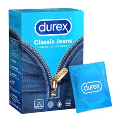 Durex Jeans Preservativi Classic Lubrificati 20pz