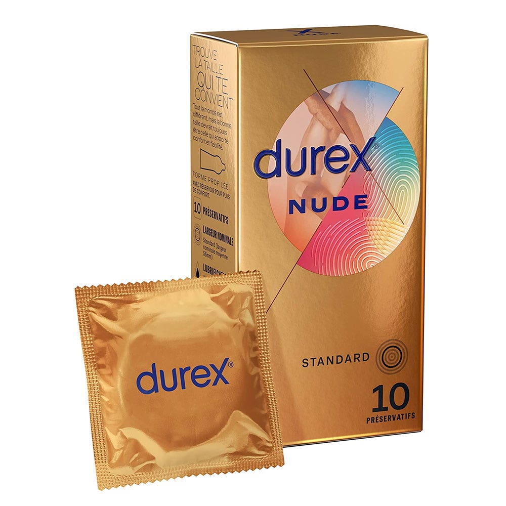 Durex Nude Preservativi Sensazione “pelle su pelle” x10