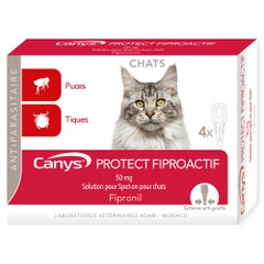 Canys Protect Fiproactif 50 mg soluzione spot-on per Gatti 4x0,50ml