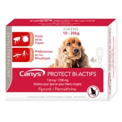 Canys Protect Bi-actifs 134 mg/1200 mg soluzione per cani spot (10-20 kg) 4x2.20ml