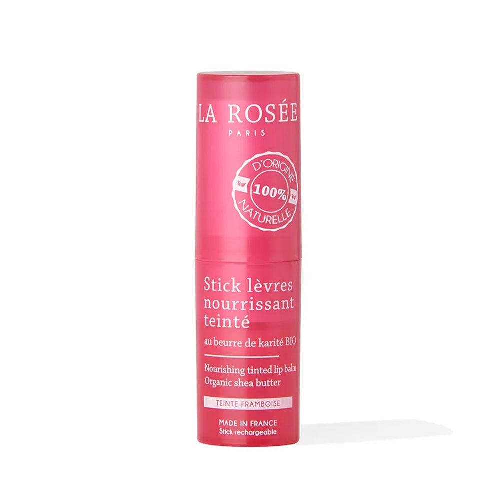 LA ROSÉE Stick labbra nutriente color lampone ricaricabile Con Burro di Karité biologico 4.5g
