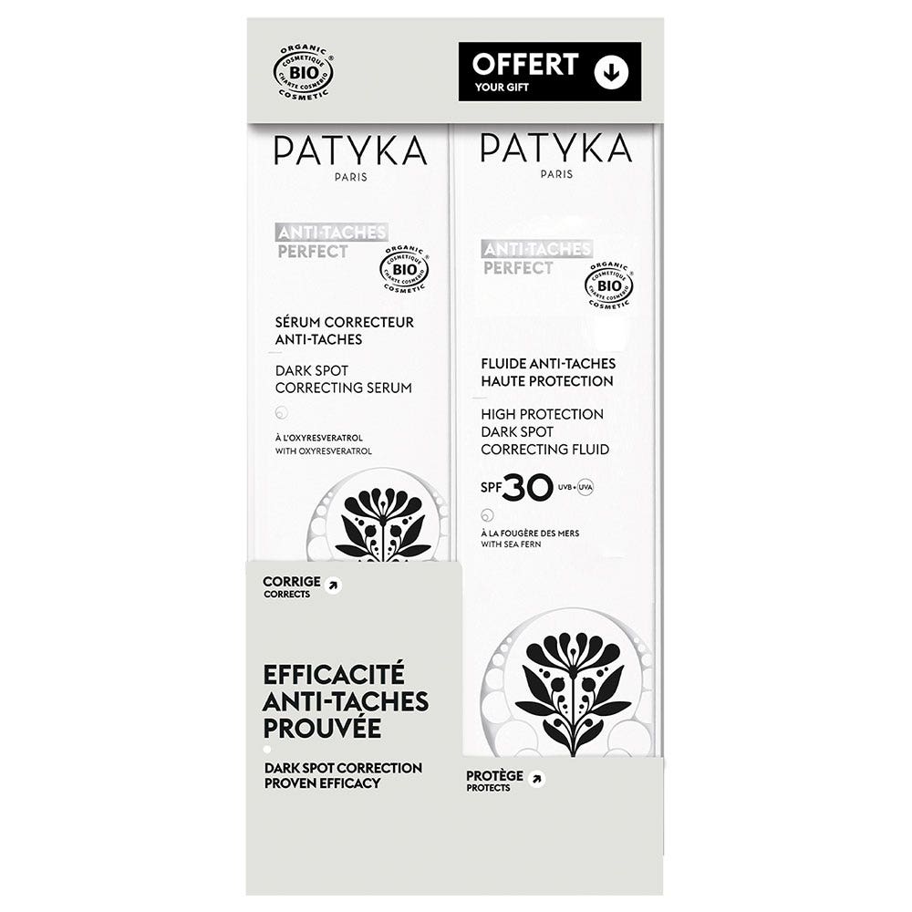 Patyka Anti-macchie Perfect Duo Siero correttivo biologico + Fluido ad alta protezione SPF30