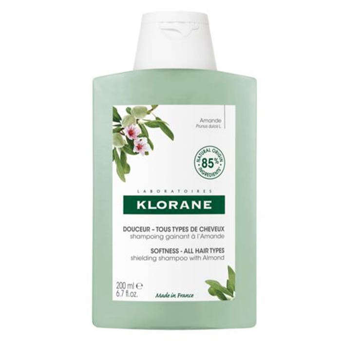 Shampoo al Latte di Mandorla 200ml Amande Tous types de cheveux Klorane