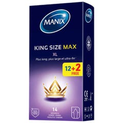Manix King Size Preservativi Maxi XL 12 + 2