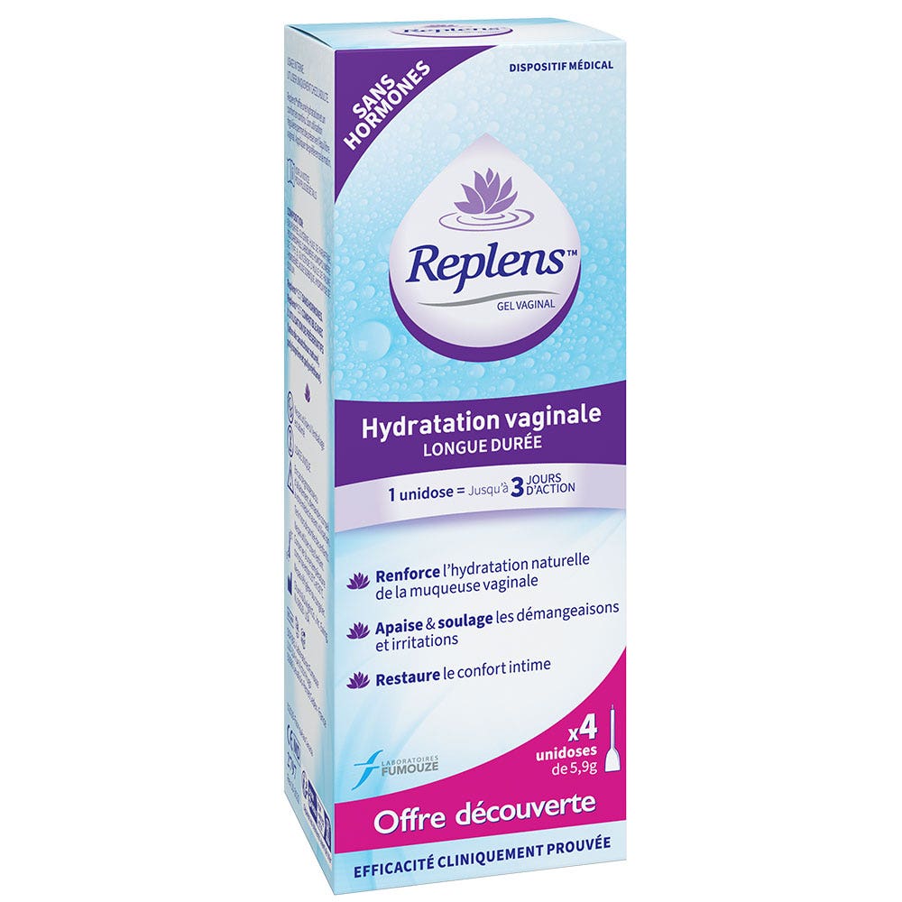 Replens Gel vaginale idratante 4 Applicatori monodose