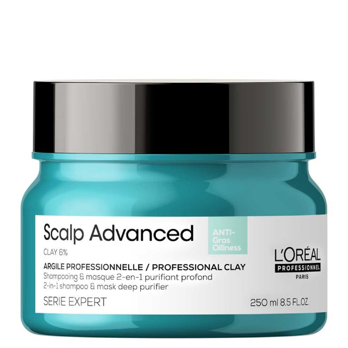 Shampoo e maschera professionale all'argilla 2 in 1 250ml Scalp Advanced L'Oréal Professionnel