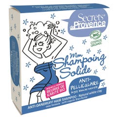 Secrets de Provence Shampoo solido antiforfora all'argilla bianca biologica 85g
