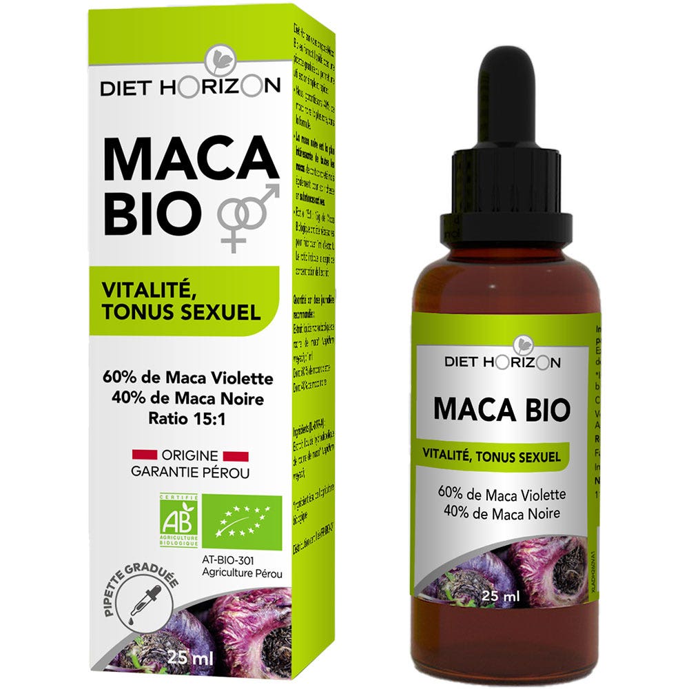 Diet Horizon Maca liquida biologica Vitalità, tonicità sessuale 25ml