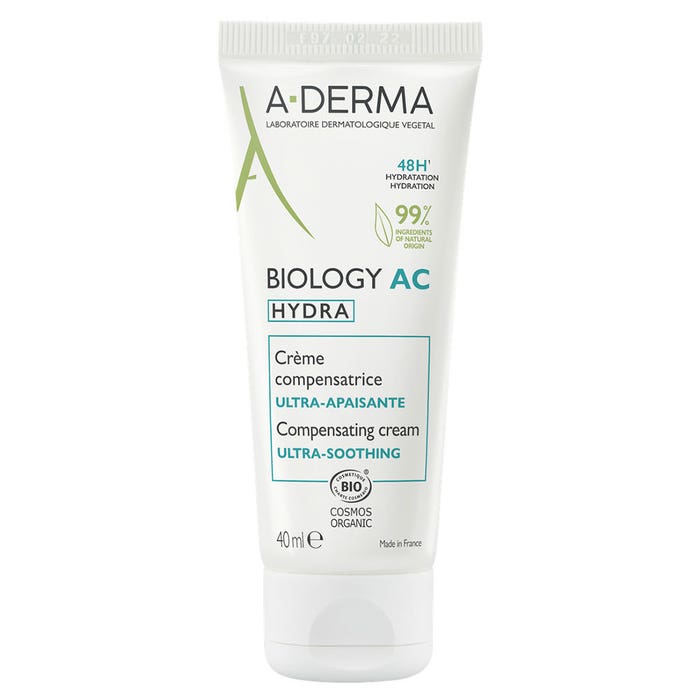 A-Derma Biology AC Crema Idratante Compensatrice Hydra Hydra 40ml