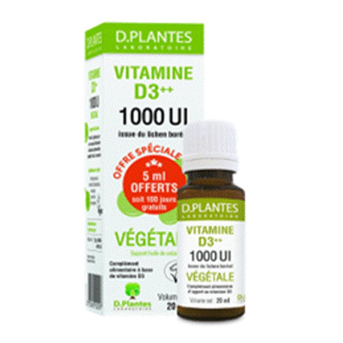 Vitamine D3 Vegetale 1000ui Contagocce 15ml+5ml gratis D. Plantes