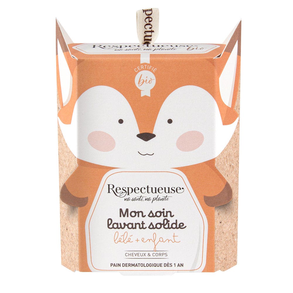 Respectueuse Mon Soin Lavant Solide Neonato e Bambino 75g